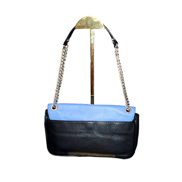 MICHAEL Michael Kors Fulton Small Shoulder Flap bag blue black - Picture 2 of 9